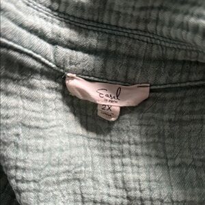 Easel Soft Green Textured Dress